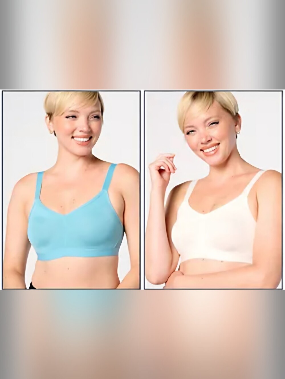 Cuddl Duds Set of 2 Smooth Micro Extra Support Bralette